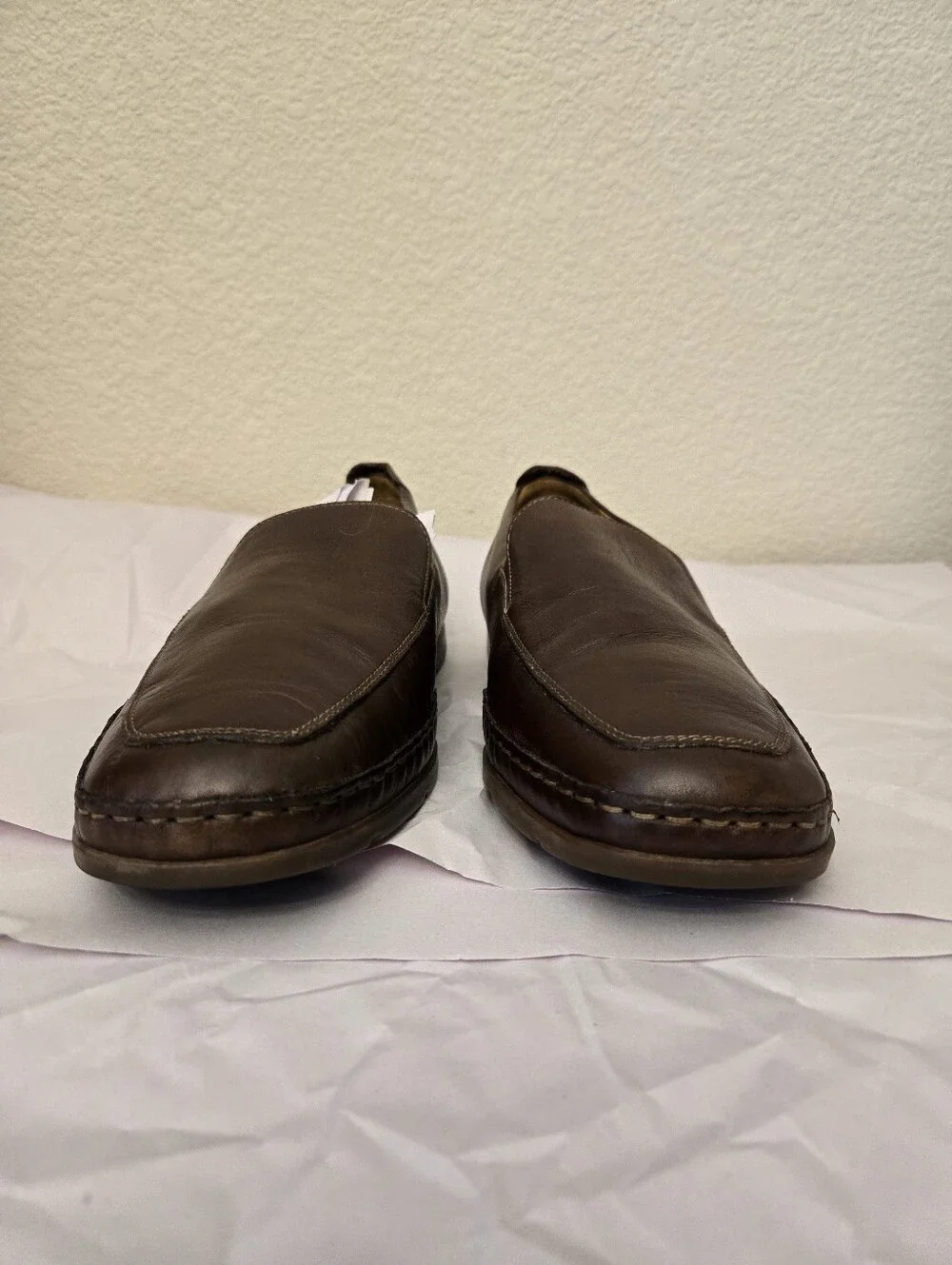 Mephisto Men's Sz 10.5 Edlef Slip On Loafers Dark Brown Leather Casual To Dressy